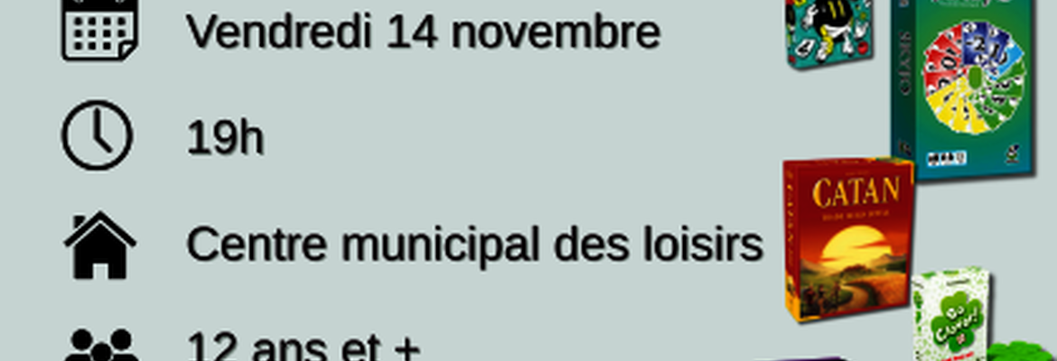 Soirée jeux de société