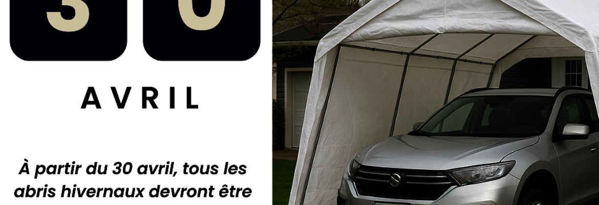 Abri d'hiver pour automobiles (abri tempo)