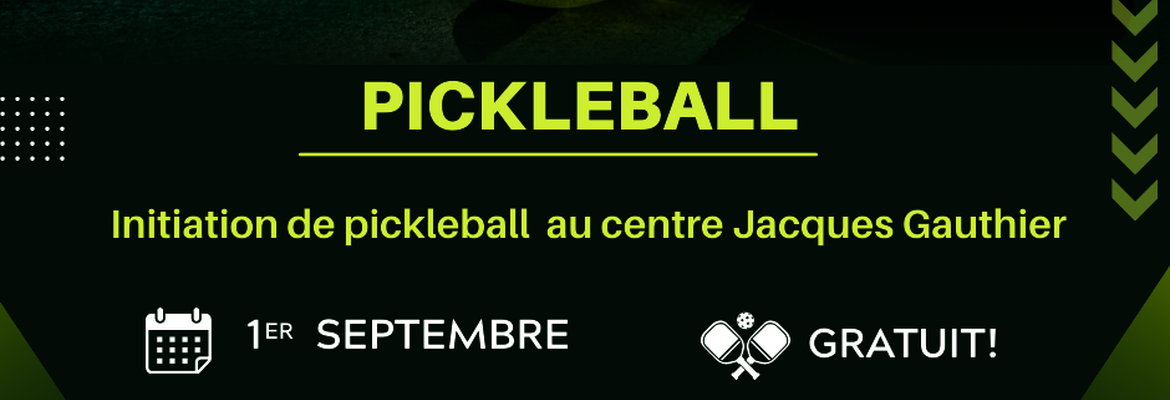 Initiation au pickleball