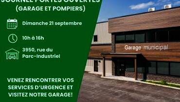 Portes ouvertes du garage municipal et du service incendie