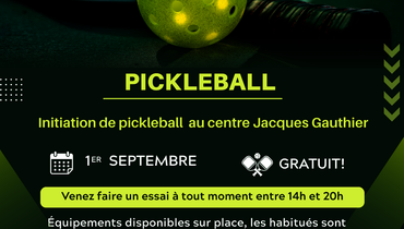 Initiation au pickleball